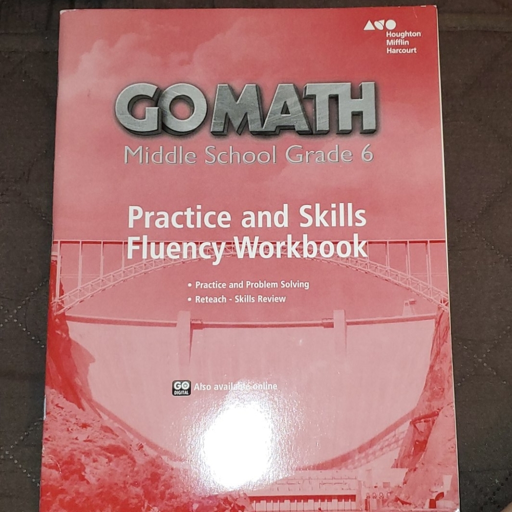 GO MATH Middle school grade 6 practice